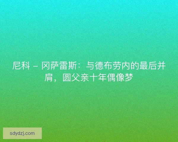 尼科 - 冈萨雷斯：与德布劳内的最后并肩，圆父亲十年偶像梦